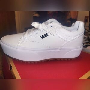 Platform white Vans